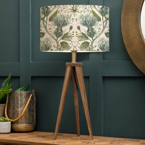 Pazarium Shop - Varys Eva & Aratus Complete Table Lamp Nut/Lichen Linen