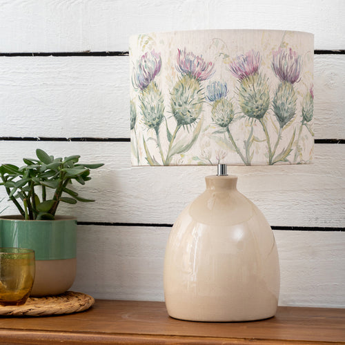 Pazarium Shop - Thistle Glen Eva & Leura Complete Table Lamp Cream/Linen